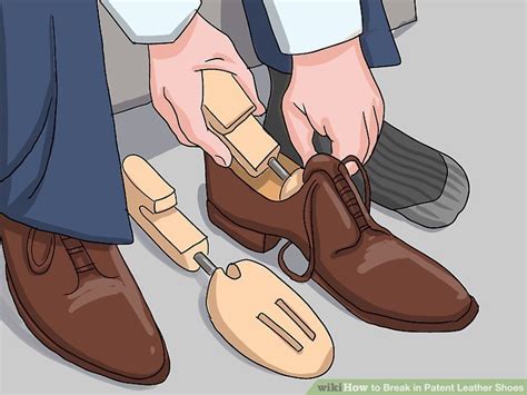 how to stretch fake patent leather shoes|breaking in patent leather shoes.